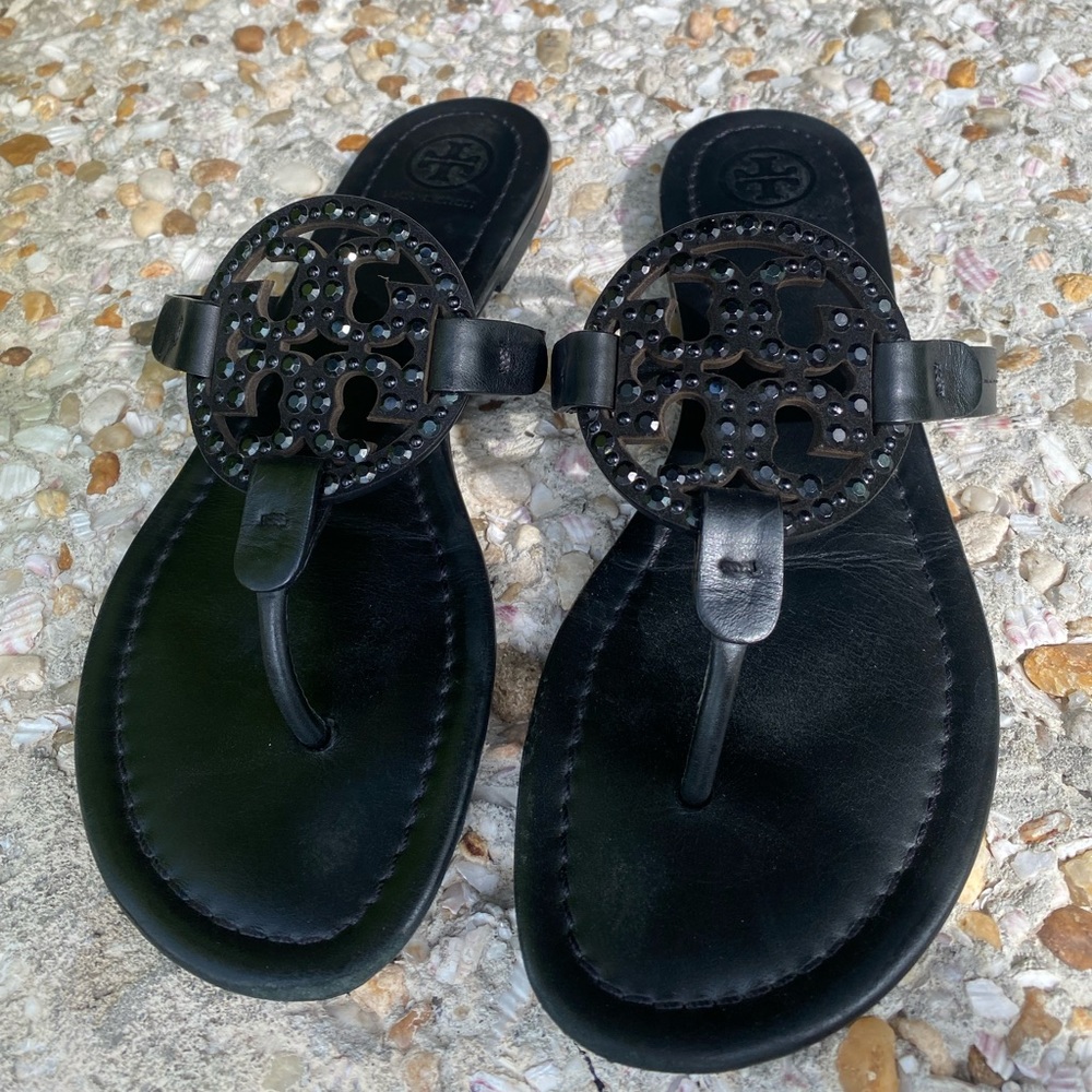 Tory Burch Rhinestone Miller Sandals